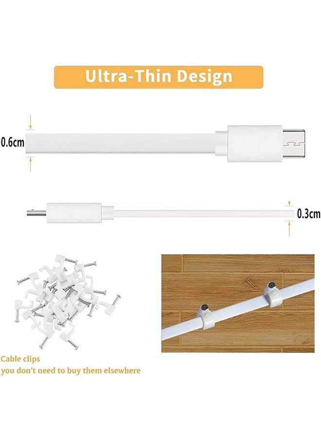 Garlo 2 Pack 6m Power Extension Cable Compatible with WyzeCam, Wyze Cam Pan, NestCam Indoor,Blink, Yi Camera,Cloud Camera,USB to Micro USB Durable Charging and Data Sync Cord  - Image 4
