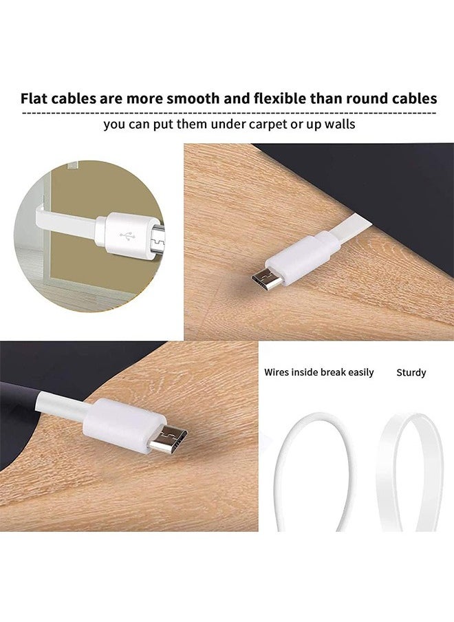 Garlo 2 Pack 6m Power Extension Cable Compatible with WyzeCam, Wyze Cam Pan, NestCam Indoor,Blink, Yi Camera,Cloud Camera,USB to Micro USB Durable Charging and Data Sync Cord  - Image 5