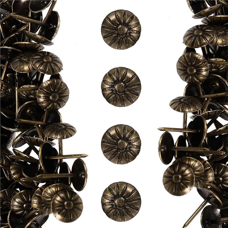 Vintage Iron Upholstery Tacks 1000 Pcs Decorative Nails For Furniture Sofa Chair Bed DIY - Image 3