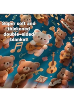 General Baby and children's cartoon flannel thin blanket (warm and comfortable, suitable for sleep, games) 70cm*100cm - 475  - Image 5