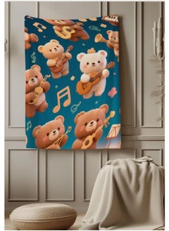 General Baby and children's cartoon flannel thin blanket (warm and comfortable, suitable for sleep, games) 70cm*100cm - 475  - Image 2