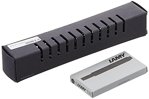 Lamy Safari Fountain Pen (19F) Black + 5 Black Ink Cartridges, (Model: L19BKF) - Image 4