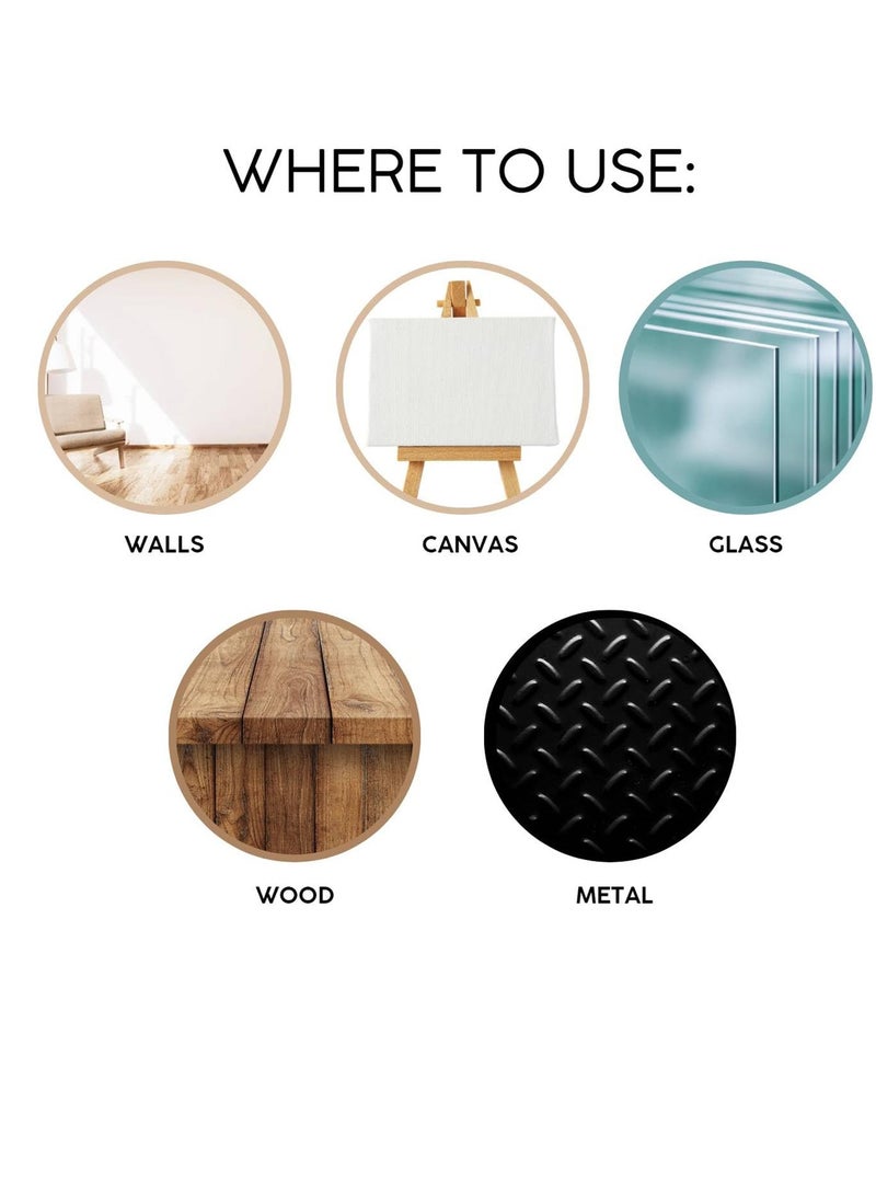 سافي واكس طلاء بخاخ شمعي من صافي، أسود مطفي، عبوة من 4 قطع، سعة 400 مل | سريع الجفاف، يدوم طويلًا، بلمسة نهائية فائقة الجودة | مناسب للاستخدام على أسطح متعددة، على المعادن والخشب والزجاج والقماش والجدران | مثالي لتلميع السيارات، وديكورات المنزل، والمشاريع المنزلية، والتطبيقات الصناعية. - Image 5