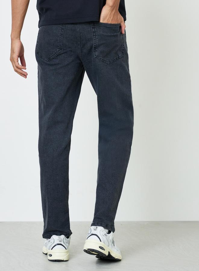 Styli Men Cotton Stretch 5-Pocket Relaxed Fit Jeans - Image 4