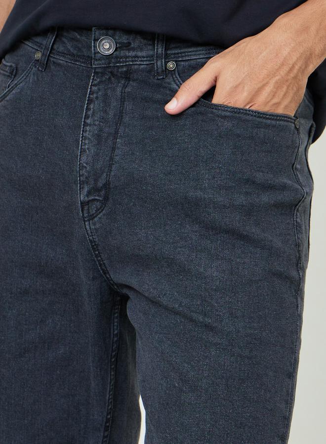 Styli Men Cotton Stretch 5-Pocket Relaxed Fit Jeans - Image 3