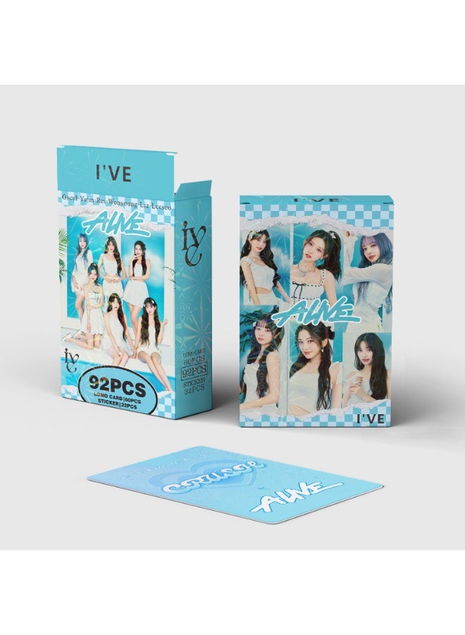 NIBEMINENT 92 Pcs Kpop IVE ALIVE Lomo Cards Card For Fans Collection Gifts - Image 2