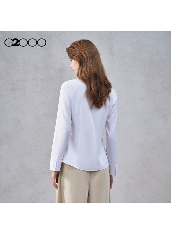 G2000 Modal Stretch Women's 2025 Autumn Winter Comfortable Business Commuter Long Sleeve Shirt - Image 1