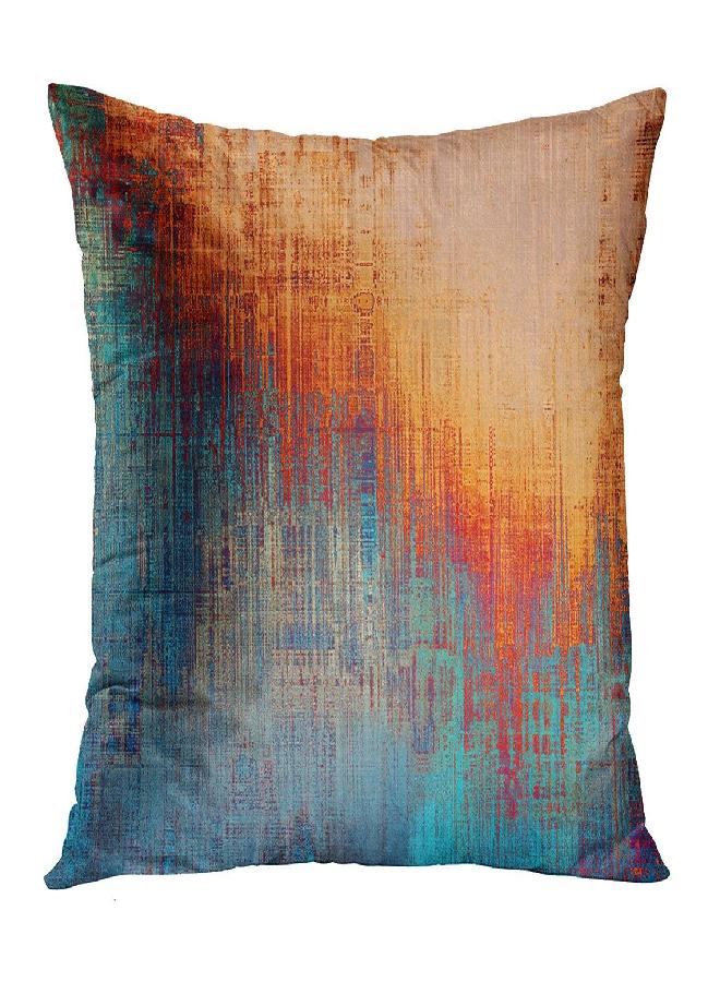 Emvency Emvency Set of 4 Throw Pillow Covers Vintage Abstract Blue and Orange Messy Rust Painting Decorative Pillow Cases Home Decor Standard Square 18x18 Inches Pillowcases  - Image 1