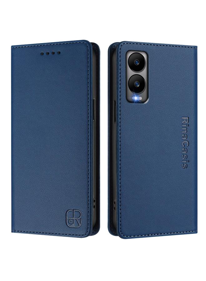 Zaboon Case For Cricket Debut S3 RC01 Dual-Folded Magnetic Suction RFID Leather Phone Case - Image 2