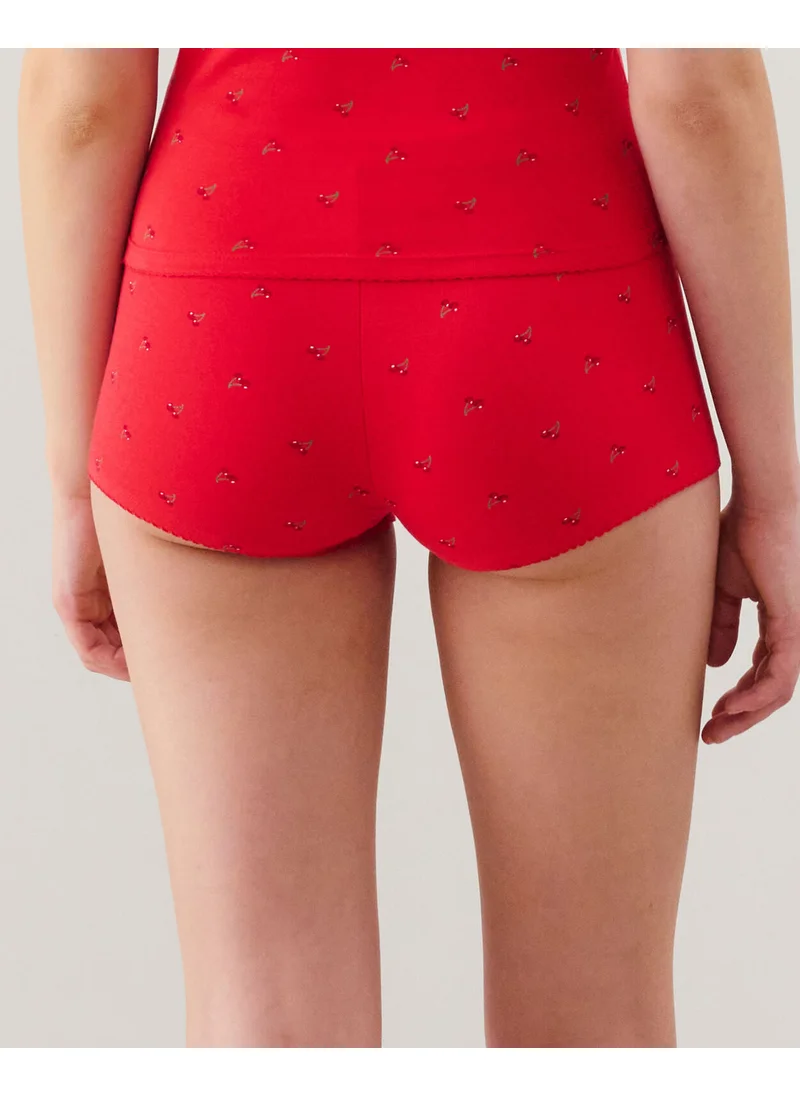 UNDIZ Jersey shorts with motif
