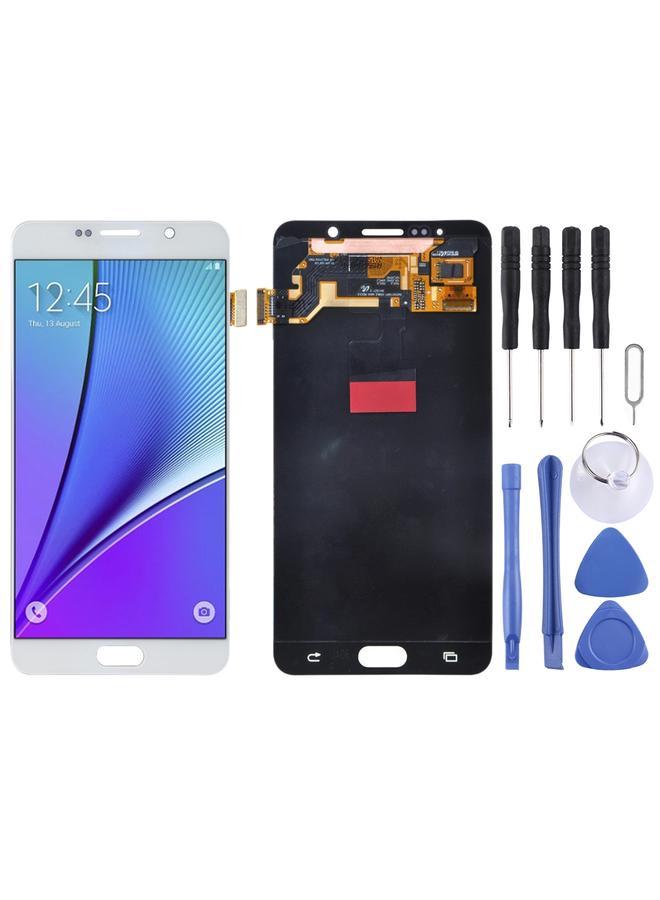 erorex Replacement 5.7 inch Original LCD Screen and Digitizer Full Assembly for Galaxy Note 5 / N9200, N920I, N920G, N920G/DS, N920T, N920A White - Image 1