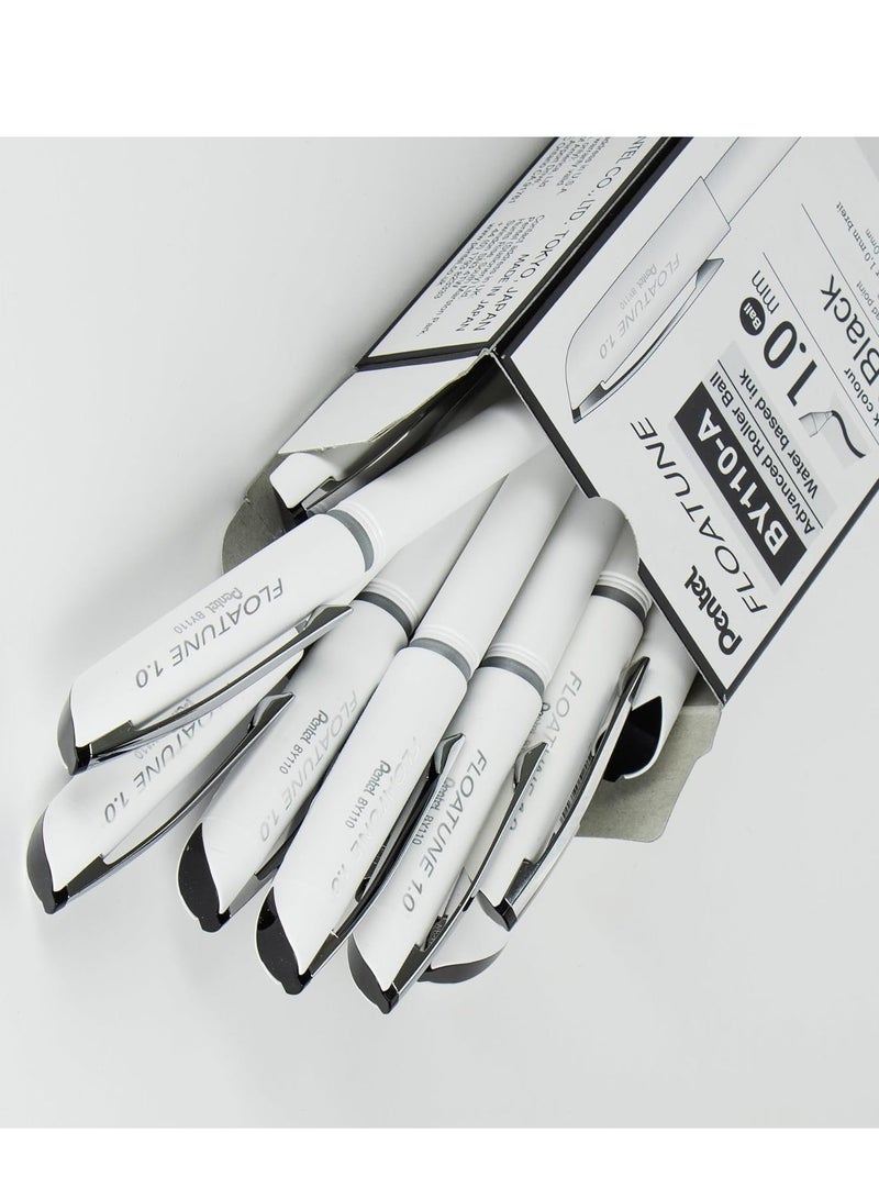 Pentel 12-Piece Floatune Advance Roller Pen 1.0mm Black - Image 2