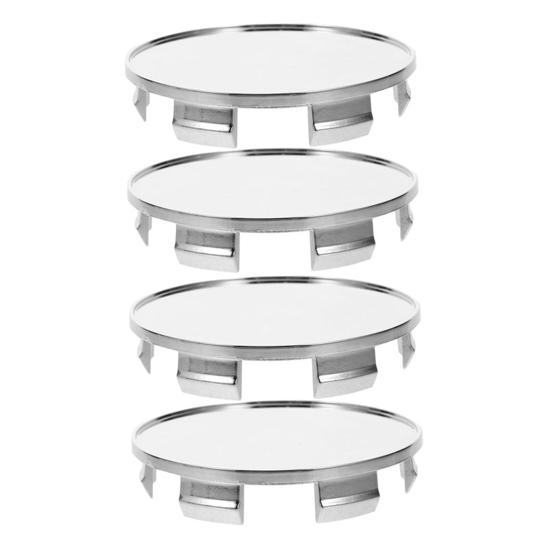 Silver Wheel Rim Covers Set Of 4 Easy Installation Car Accessories Hub Caps - Image 2