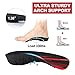 RooRuns 330 lbs Plantar Fasciitis 34 Length Insoles High Arch Support Orthotic Inserts for Women Men Flat Feet OverPronation Pain Relief for Walking Standing Running Heavy Duty Strong Support L - Image 4