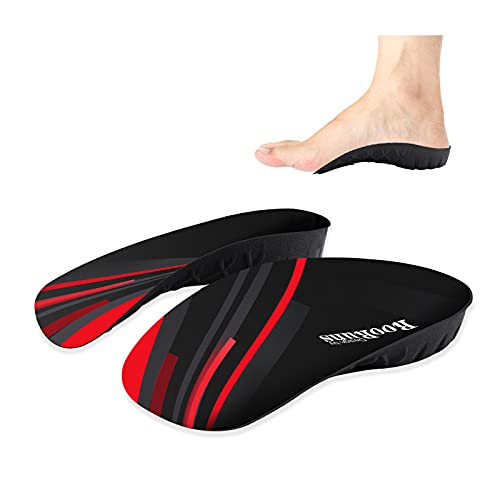 RooRuns 330 lbs Plantar Fasciitis 34 Length Insoles High Arch Support Orthotic Inserts for Women Men Flat Feet OverPronation Pain Relief for Walking Standing Running Heavy Duty Strong Support L - Image 2