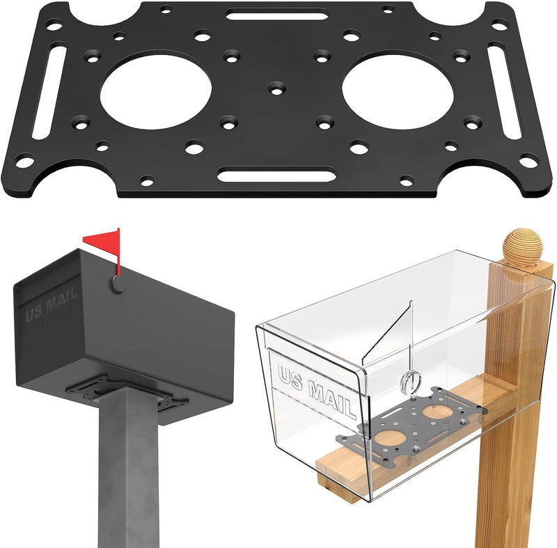 KOMOHOM Mailbox Mounting Bracket, Plate for Post Mount Mailboxes, Compatible with Mail Boss, Architectural MAILBOXES, Gibraltar, hykolity, ShoppingOnBed, adoorn - Image 1