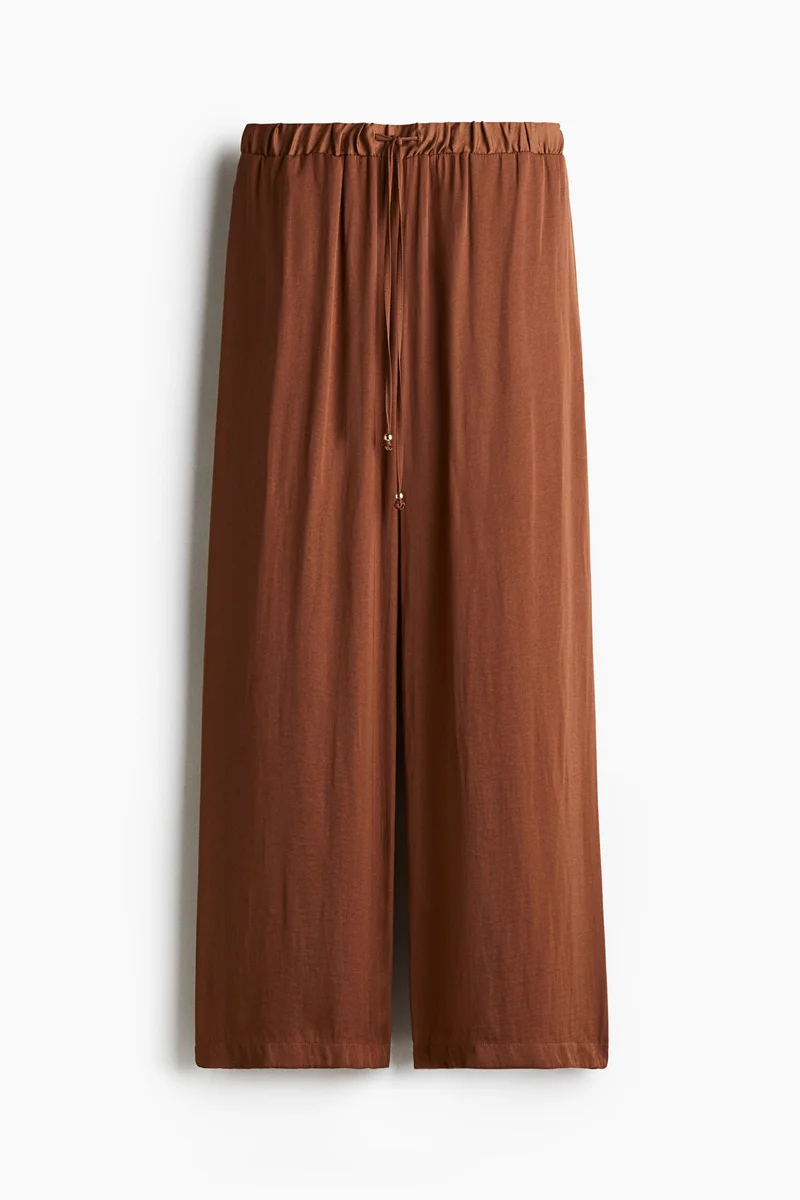 اتش اند ام Wide drawstring trousers