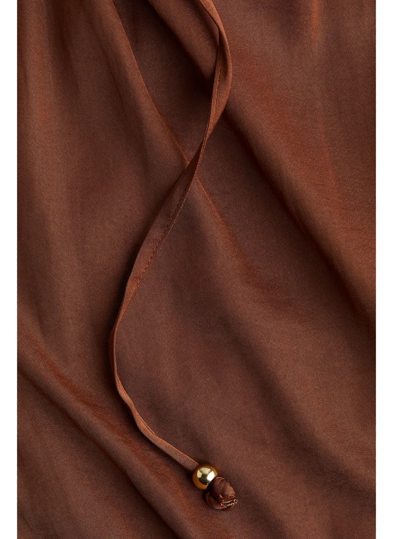اتش اند ام Wide drawstring trousers