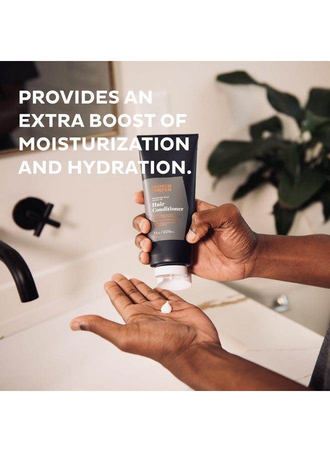scotch porter Scotch Porter Moisture Rich Leave-In Hair Conditioner for Men | Superior Smoothness & Definition | Free of Parabens, Sulfates & Silicones | Vegan | 7.1oz Bottle  - Image 3