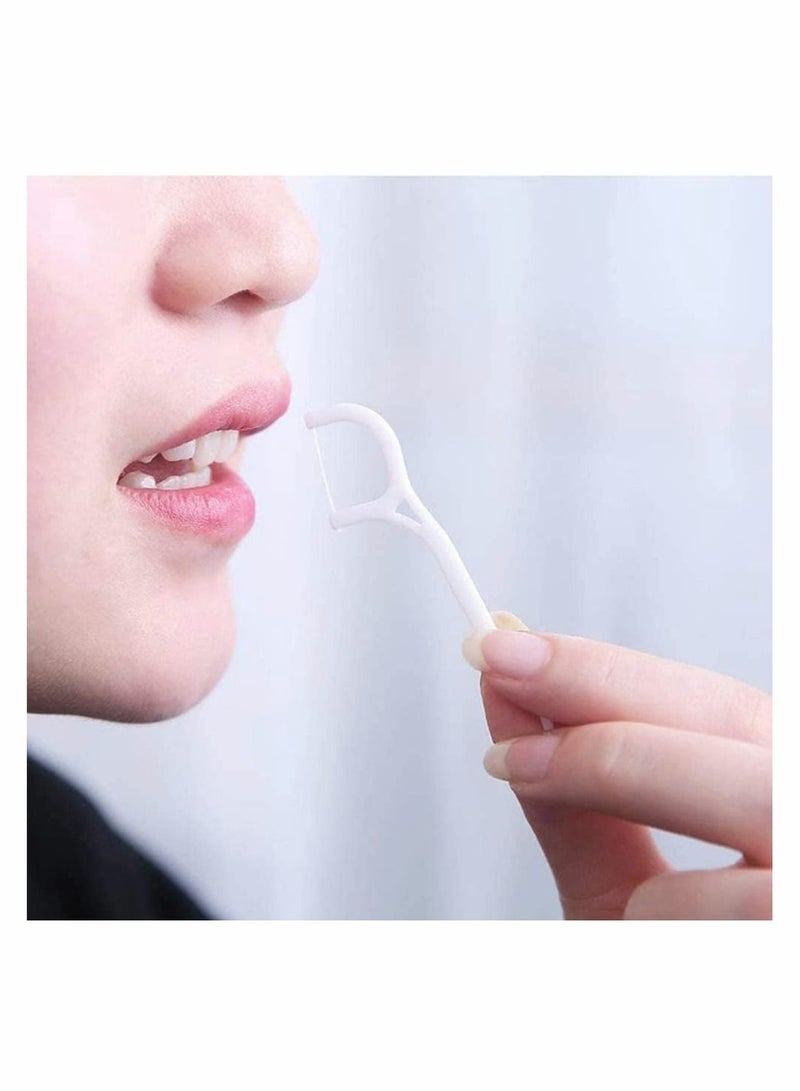 KASTWAVE Dental Floss Picks, Plastic Interdental Floss Tooth Picks for Teeth Cleaning Floss Sticks Triple Clean Floss Picks Teeth Stick Dental Floss Toothpick Disposable Flosser Biodegradable 200 PCS  - Image 4