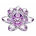 Amlong Crystal Amlong Crystal Hue Reflection Crystal Lotus Flower with Gift Box, Purple, 5 Inch  - Image 2