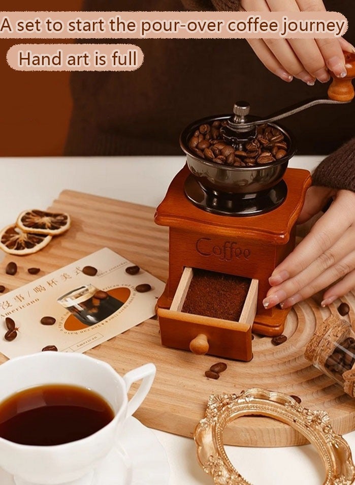 مس تيارا مجموعة سلة هدايا ماكينة القهوة مع صندوق هدايا محمول باليد، مجموعة إكسسوارات تحضير القهوة يدويًا كهدية عيد ميلاد أو زفاف أو تذكار للحفلات أو الحمام أو اليوجا  - Image 4