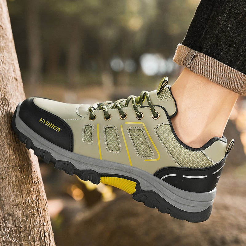 Labor Protection Shoes Men'S Shoes Spring New Breathable Construction Site Work Non-Slip Work Shoes Outdoor Sports Leisure Hiking Shoes For Men - Image 1