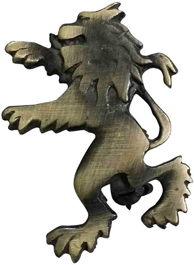 AAR Scottish Highland Rampant Lion Badge Kilt Pin Antique Finish, 2 Inch