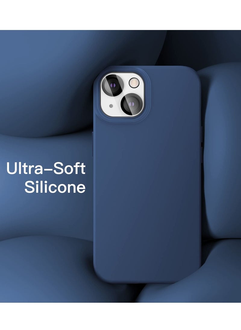 BORTONY iPhone 14 Cover with 2-Pack Screen Protector and 2-Pack Camera Lens Protector Liquid Silicone Shockproof Drop Protection Case 6.1 inch - Image 4