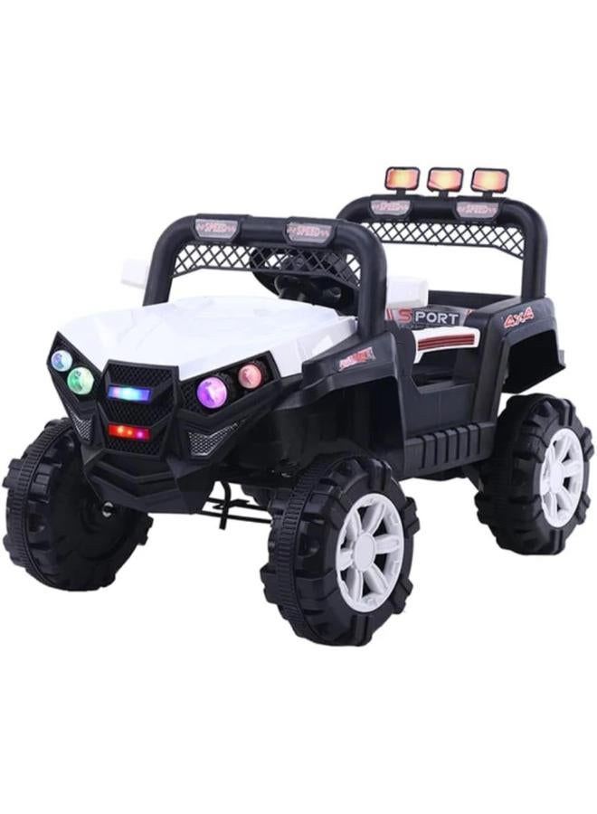 Colorful and fun electric ride on car for kids. (white)