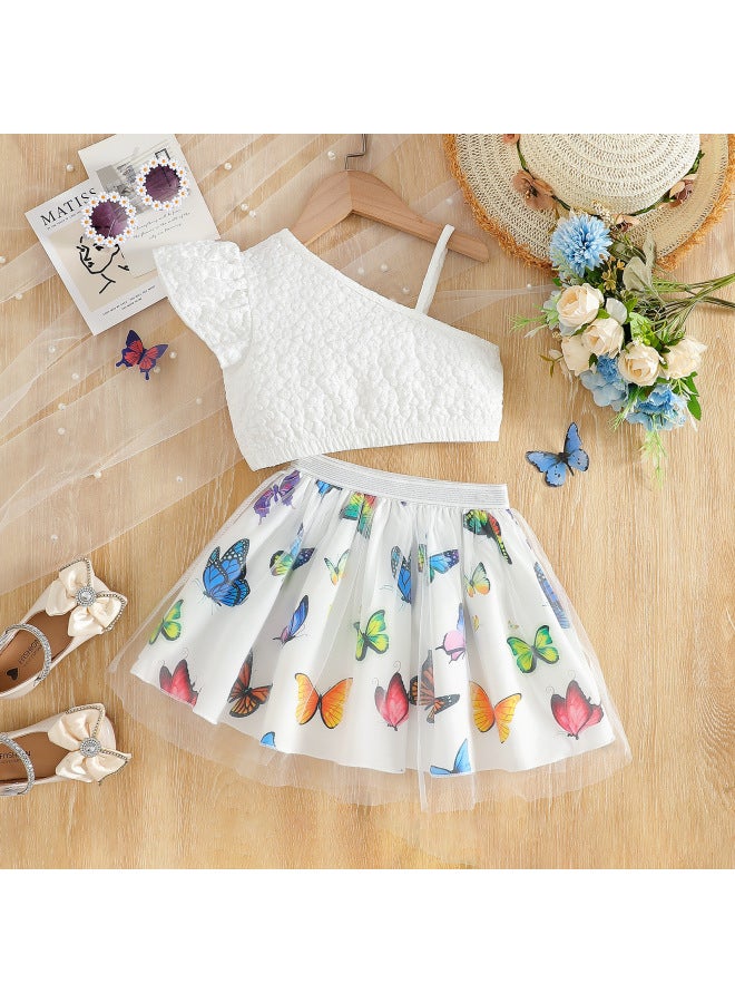 Girls' Summer Fashionable Skirt Stylish Trendy Skirt Mesh Skirt Girl's Summer Outfit