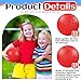 HI-BOOM Hiboom Playground Balls 5 Inch Dodgeball Playground Balls Kick Outdoor Inflatable with 1 Pcs Hand Pump for Adults Yoga Exercise Gym Schoolyard Red12 Pcs - Image 4