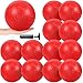 HI-BOOM Hiboom Playground Balls 5 Inch Dodgeball Playground Balls Kick Outdoor Inflatable with 1 Pcs Hand Pump for Adults Yoga Exercise Gym Schoolyard Red12 Pcs - Image 3