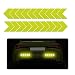 Sylvil 20 PCS Car Arrow Reflective Stickers Waterproof Safety Warning Sign Reflective Decal High Night Visibility Reflector Tape for Auto Trunk Rear Bumper Body Car Accessories Fluorescent Yellow - Image 2