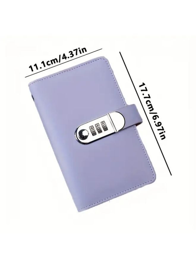Pink Combination Lock Wallet Secure Metal Clasp Large Capacity Anti Theft Travel Cash Organizer - Image 3