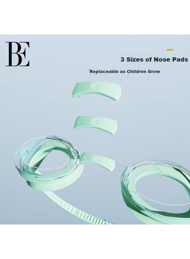 Balneaire Kids Swim Goggles Hd Waterproof Anti-Fog Uv Protection Boys Girls Children Professional Training Swimming Green 300 Degrees - Image 3
