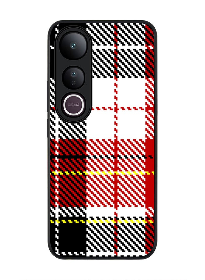 Stylizedd For vivo V50 Lite Case,Slim fit Camera Protection, Shockproof Thin Phone cover  - English Flannel