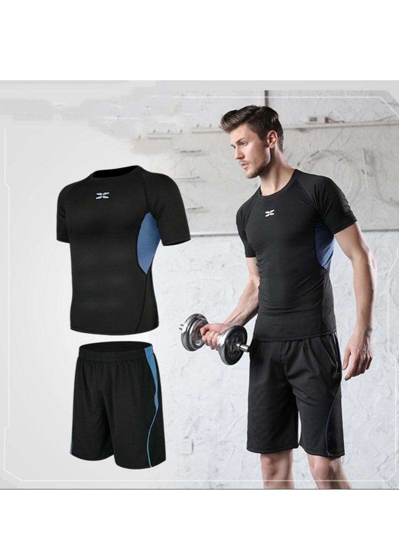KUYING - Men's Fitness Suit Sportswear Quick Drying Set - Image 1