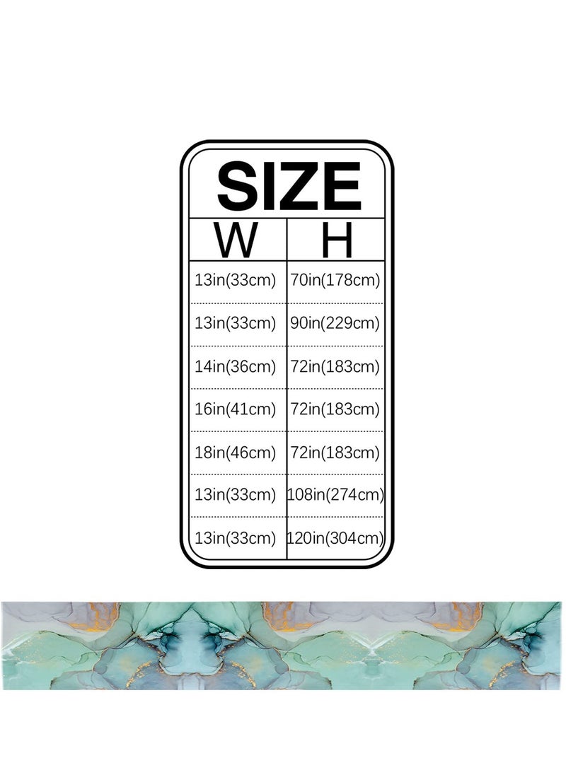 Generic - Marble Gradient Disposable Tablecloth, 13"x70" Elegant Table Mat for Hotel Parties, Coffee Table Decor, Perfect for Dining Room, Kitchen, Living Room, and Holiday Celebrations. - Image 1