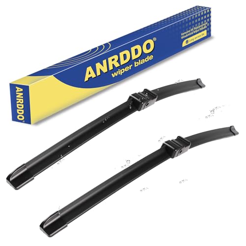 ANRDDO Wipers Factory Replacement For BMW F01 F02 F04 F07 F10 M5 5 & 7 - Series 2010-2016 Original Equipment Windshield Wiper Blades Set - 26"+18" Side Lock (Set of 2) Not for J HOOK - Image 1