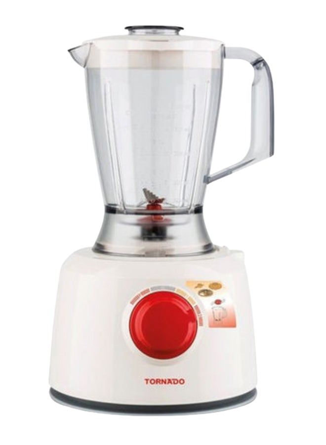 TORNADO Food Processor 1.2 Liter Bowl, 1 Liter Blender, 1000 W TFP-1000CC White - Image 4