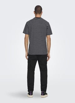 Only & Sons Onshenry Stripe Crew Neck T-Shirt  - Image 2