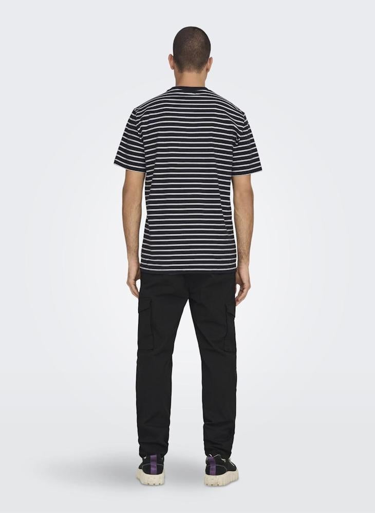 Onshenry Stripe Crew Neck T-Shirt