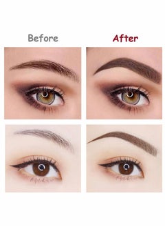 Y&D Dark Brown Eyebrow Pen 3 Pcs Waterproof 4 Point Pencil  - Image 4