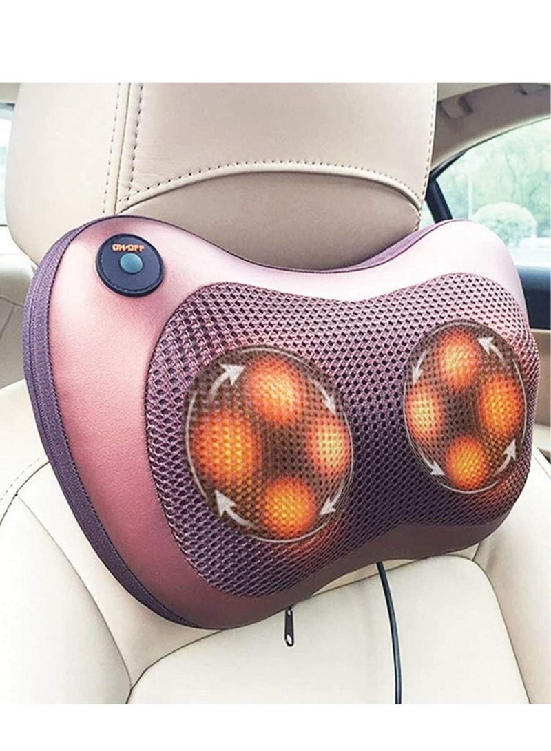 ELTRAZONE Electric Shiatsu Cervical Massager Pillow Heat Back Neck Lumbar Home Car Cushion - Image 2