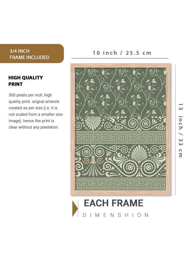 walllane Wood - Beige Colour Framed Painting For Living Room | Big Size Painting With Frame | Painting For Wall Decoration (10 Inch X 13 Inch) Set 6 Cate- 06 - Image 4