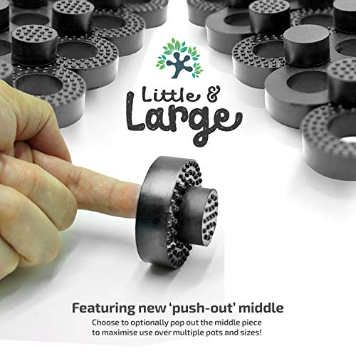 The Garden Gecko Little & Large Invisible Pot feet for Outdoor Plant pots and Flowers | A Plant Caddy with Floor Grip | 20 Pack Dual Size - Image 3