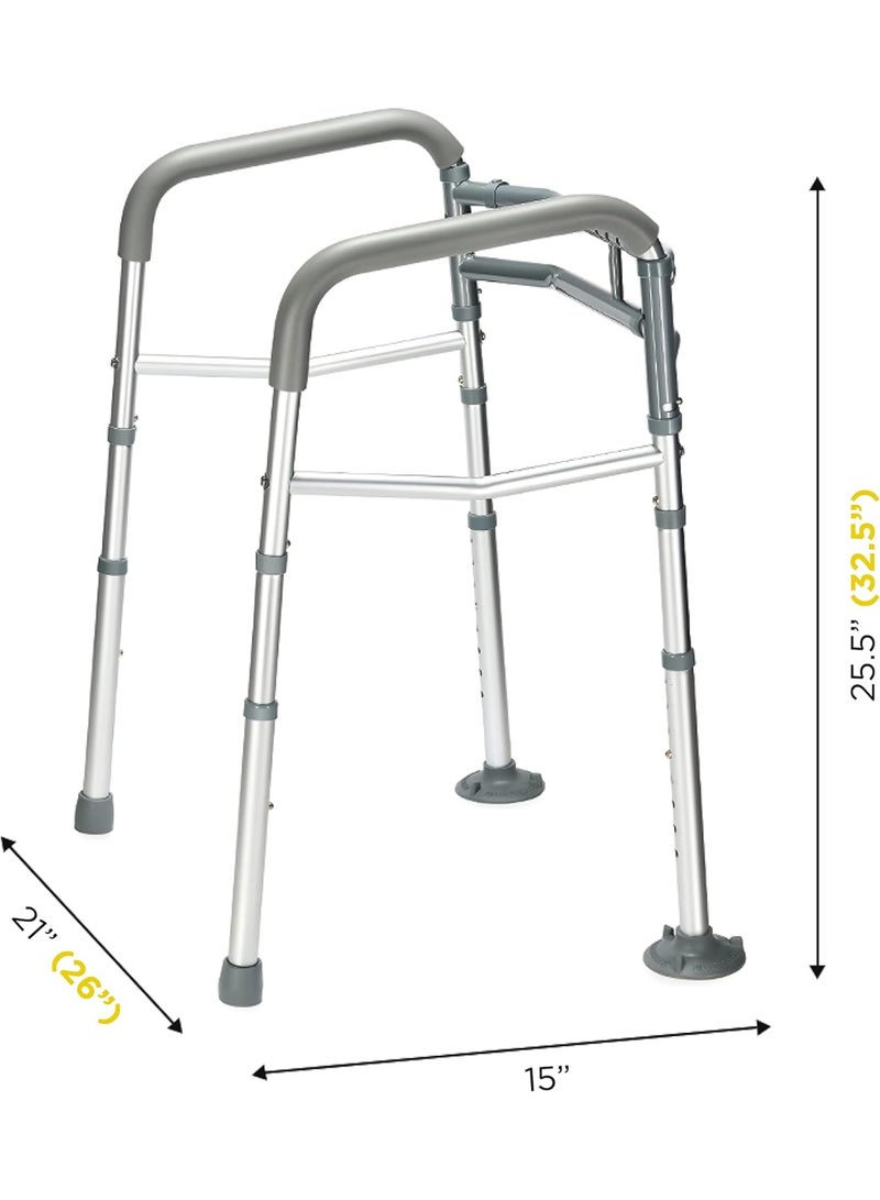 Toilet Safety Rail - Adjustable Detachable Toilet Safety Frame with Handles Heavy-Duty Toilet Safety Rails Stand Alone - Toilet Safety Rails for Elderly, Handicapped - Fits Most Toilets - Image 2