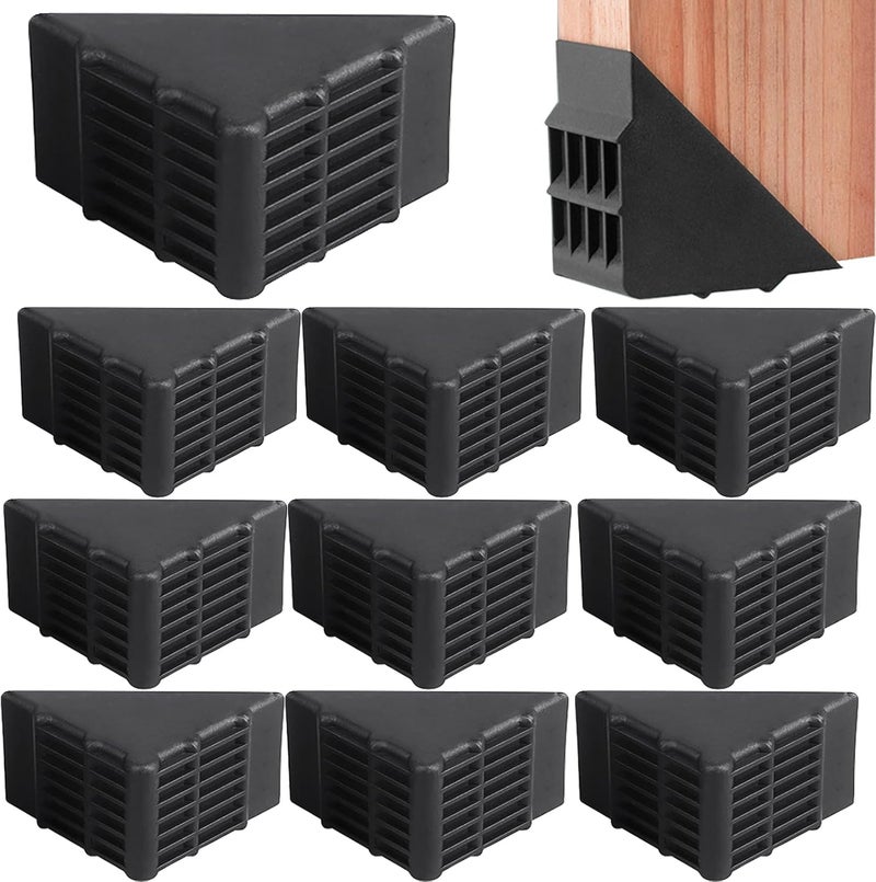 DBlosp Cornhole Corner Protector Suitable for Between 4 x 2 or 3 x 2 ft Game BoardsCornhole Board Wraps to Prevent Cornhole Boards Damage 10 pcs - Image 1