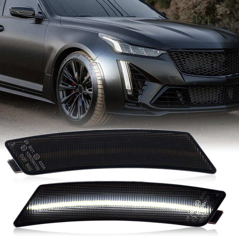SHINEFIT Smoked LED Side Marker Light Replacement for 2020-2025 CT5 - Image 1